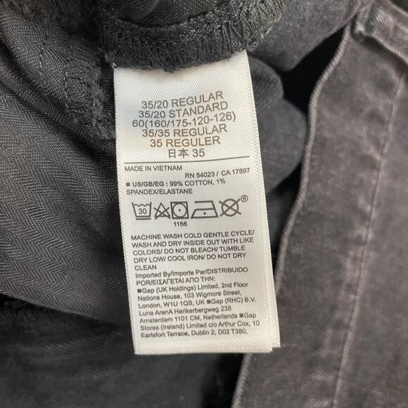 Gap Women's Cheeky Straight High Rise Distressed Black Jeans Size 35 - Picture 4 of 5